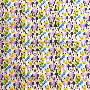Disney Fab Six Heads - Mickey, Minnie, Goofy, Donald, Daisy, Pluto | 1/2 Yard